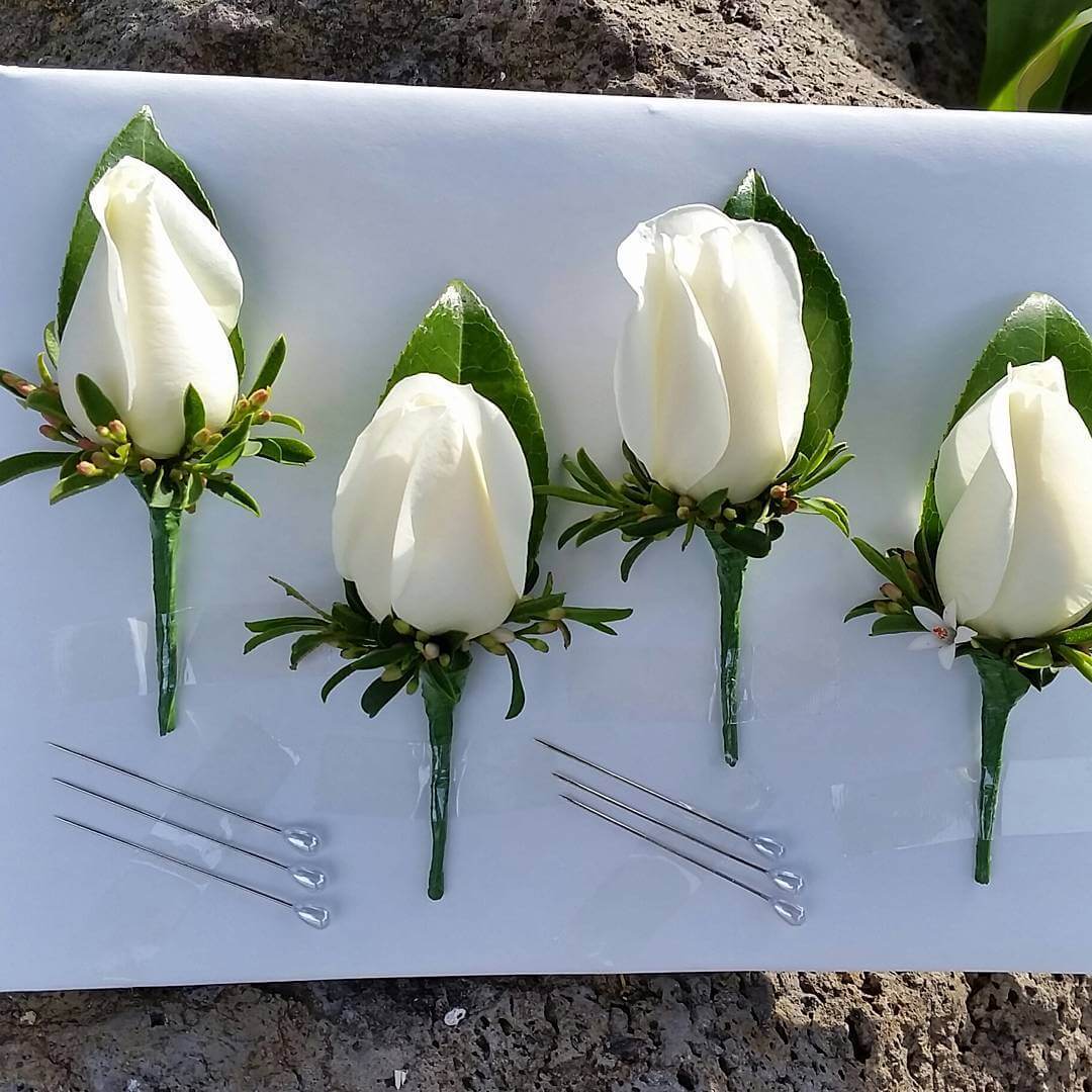 Wedding buttonhole for the groomsmen